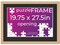 Natural Wood Puzzle Frame Kit with Glue Sheets, Black Mat, Backing, UV Acrylic - Available in 20 Popular Sizes
